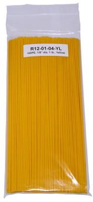 Polyvance High Density Polyethylene (Hdpe) Rod, 1/8" Diameter, 1 Lb., Yellow (R12-01-04-YL)