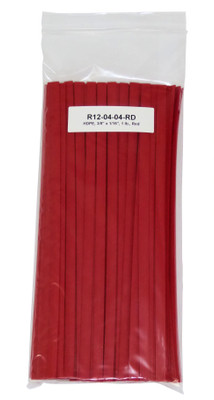 Polyvance High Density Polyethylene (Hdpe), 3/8" X 1/16", 1 Lb., Red (R12-04-04-RD)