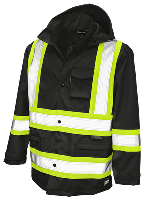 Tough Duck Men's Ripstop Safety Rain Jacket (S37211, S37221, S37231)