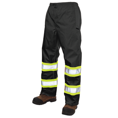 Tough Duck Men's Pull-On Ripstop Safety Rain Pant (S37411, S37421, S37431)