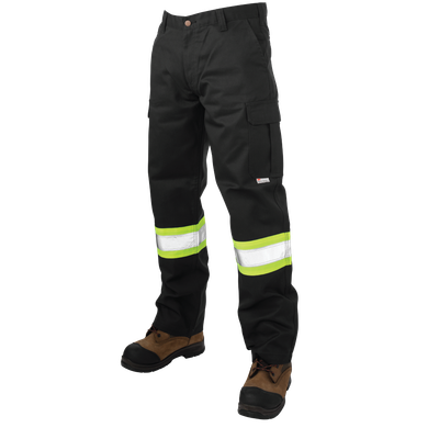 Tough Duck Men's Relaxed Fit Twill Safety Cargo Utility Pant