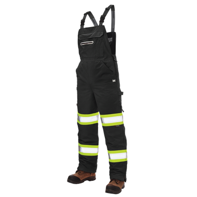 Tough Duck Men's Flex Safety Bib Overall with Waterproof Fabric (SB061)