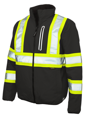 Tough Duck Men's Ripstop Reversible Hi-Vis Safety Jacket (SJ271)