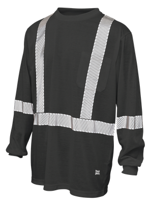 Tough Duck Men's Polyester Jersey Long Sleeve Safety T-Shirt (ST221)