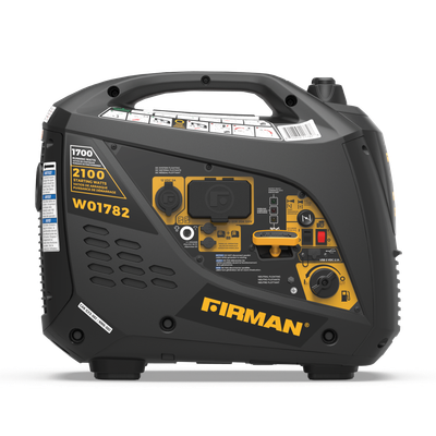 Firman Gas Inverter Portable Generator 2100/1700W Recoil Start Bonus Cover 50 ST CAN (W01782)