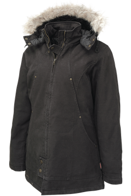 Tough Duck Women’s Hydro Parka with Detachable Hood (WJ101)