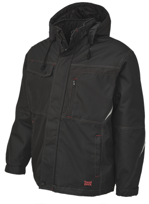 Tough Duck Men's Poly Oxford Waterproof Parka with Detachable Hood (WJ131)
