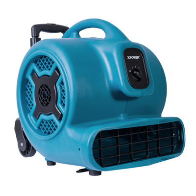 XPOWER 1 HP Air Mover with Telescopic Handle and Wheels (X-830H)