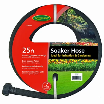 25-foot Triple-tube Soaker Hose For Efficient Garden Irrigation