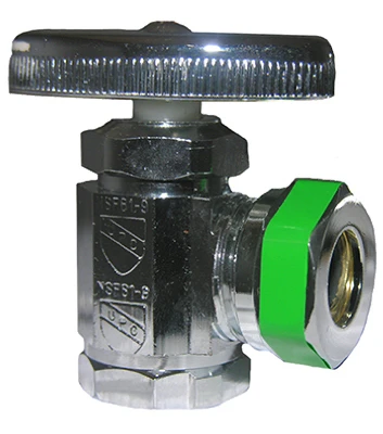Durable Chrome Angle Stop Valve With Slip Joint Outlet 1/2 Inch Fip