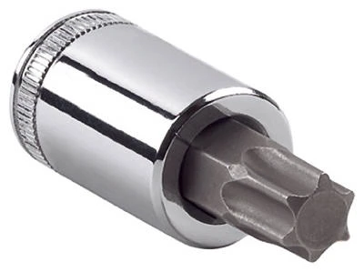 T60 Torx Bit Socket, 3/8 Inch Drive, Chrome Vanadium Steel