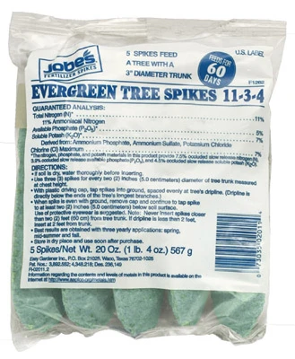 11-3-4 Evergreen Fertilizer Spikes