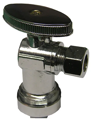 Chrome Angle Stop Valve 5/8" X 3/8" Connection