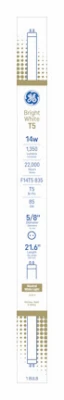 14w T5 Linear Fluorescent Tube Light – 1350 Lumens, 21.6 Inch