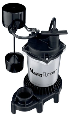 Sump Pump, Zinc & Plastic, 0.5-hp Motor, 4200 Gph Performance