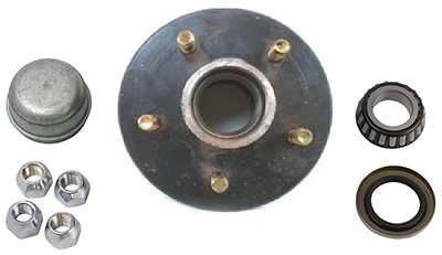5-bolt Trailer Axle Hub Kit, 1,750-lb Capacity For #84 Spindle With Bearings