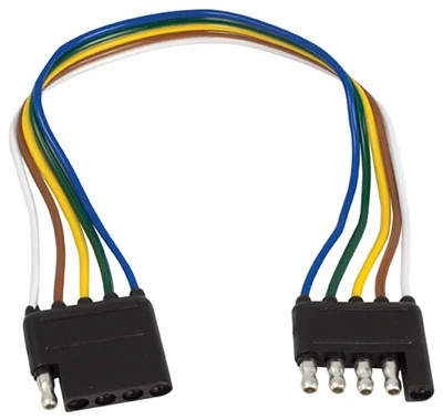 12" Five-way Flat Trailer Wire Extension Loop