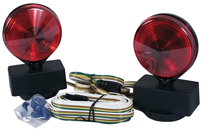4-piece Magnetic Towing Light Kit With Tail, Stop, Turn & Marker Lights