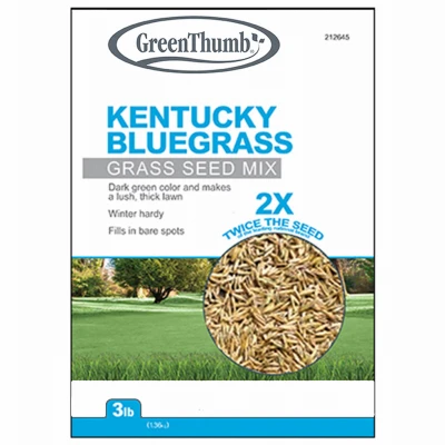 Kentucky Bluegrass Lawn Seed – 3 Lbs, Covers 1500 Sq. Ft.