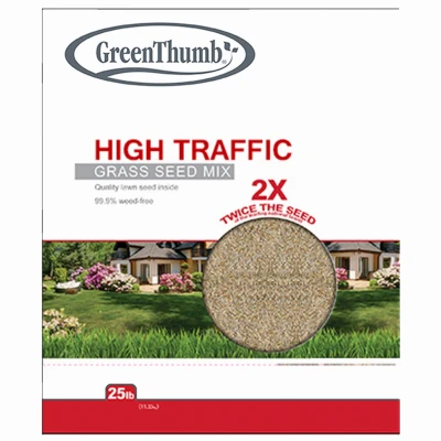 Premium 25 Lb High-traffic Lawn Grass Seed - Covers 8,250 Sq. Ft.