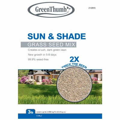 3 Lb Sun & Shade Grass Seed Mix – Covers 1,200 Sq Ft
