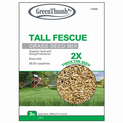 Tall Fescue Grass Seed Mix, 3 Pounds, Covers 750 Square Feet, Model Gttf3