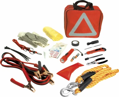Complete Deluxe Roadside Emergency Kit With Safety Tools & Gear