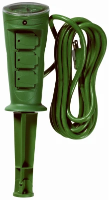 Weather-resistant 3-outlet Outdoor Power Strip Timer