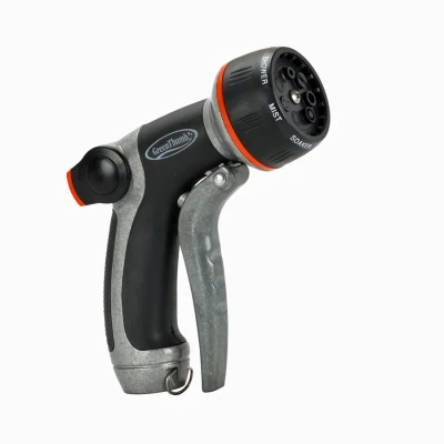 Heavy-duty 7-mode Metal Hose Nozzle With Front Trigger