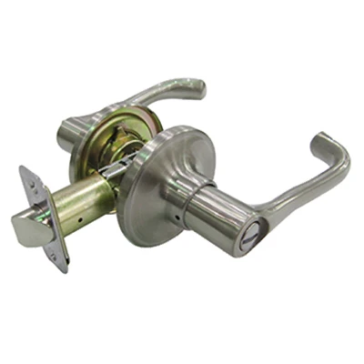 Milano Privacy Lever Lockset In Satin Nickel - Reversible Design
