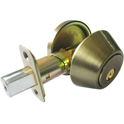 Single-cylinder Deadbolt In Antique Brass Finish, Model Dl81 Ka3z