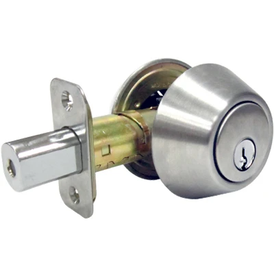 Double-cylinder Deadbolt, Stainless Steel, Adjustable Backset, Grade 3