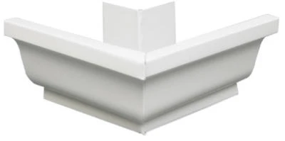White Galvanized Steel 5" Outside Mitre Corner Trim