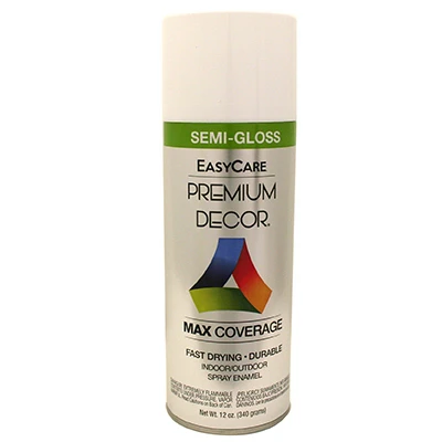 White Semi-gloss Spray Paint - 12 Oz Premium Finish