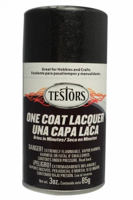 Black Gloss One-coat Lacquer Spray Paint - 3 Oz