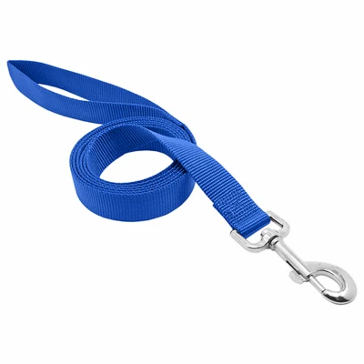 Blue Nylon Dog Leash - 1" X 6 Ft Durable Control Lead