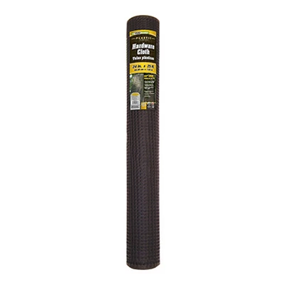 Black Plastic Coated Hardware Cloth Mesh Roll - 2'x25'