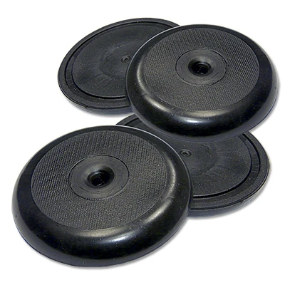 Durable Black Round Non-skid Pads 1.875-inch, 4-pack