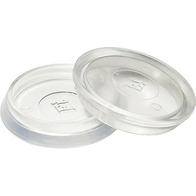 Clear Round Furniture Floor Protectors - 1.5" Id, Pack Of 4