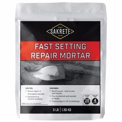3 Lb Durable Repair Mortar For Masonry Fixes