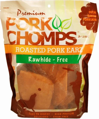 Premium Roasted Pork Ear Dog Chews – 10 Count