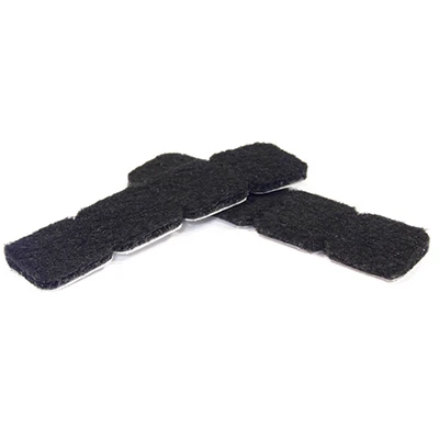 Black Self-adhesive Felt Pads - 1" Square, 16 Pack