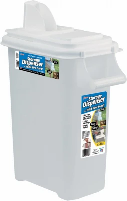 16-quart Bird Seed Storage Dispenser With Dual Pour Spout