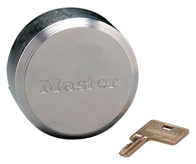 Shackleless Puck-style High-security Padlock 2-7/8" Re-keyable