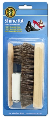 Shoe Shine Kit With Brush, Dauber & Shine Cloth - Model 792-01