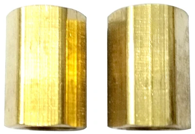 1/4" Fnpt Copper Hex Coupling - 2 Pack