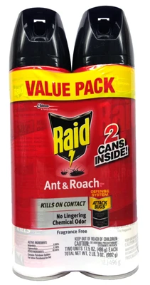 Fragrance-free Ant & Roach Spray, 17.5 Oz, 2-pack