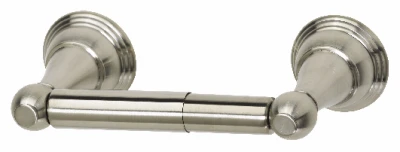 Brushed Nickel Vintage Toilet Paper Holder With Durable Brass Design