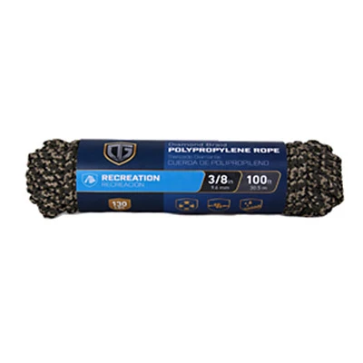 Camo Rope, 3/8-inch X 100-feet, Diamond Braided Polypropylene