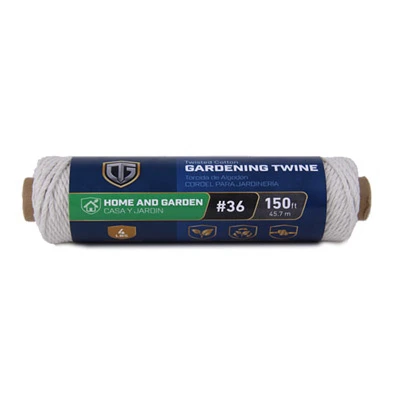 Garden Twine, Twisted Cotton, #36 X 150-ft. For Versatile Use